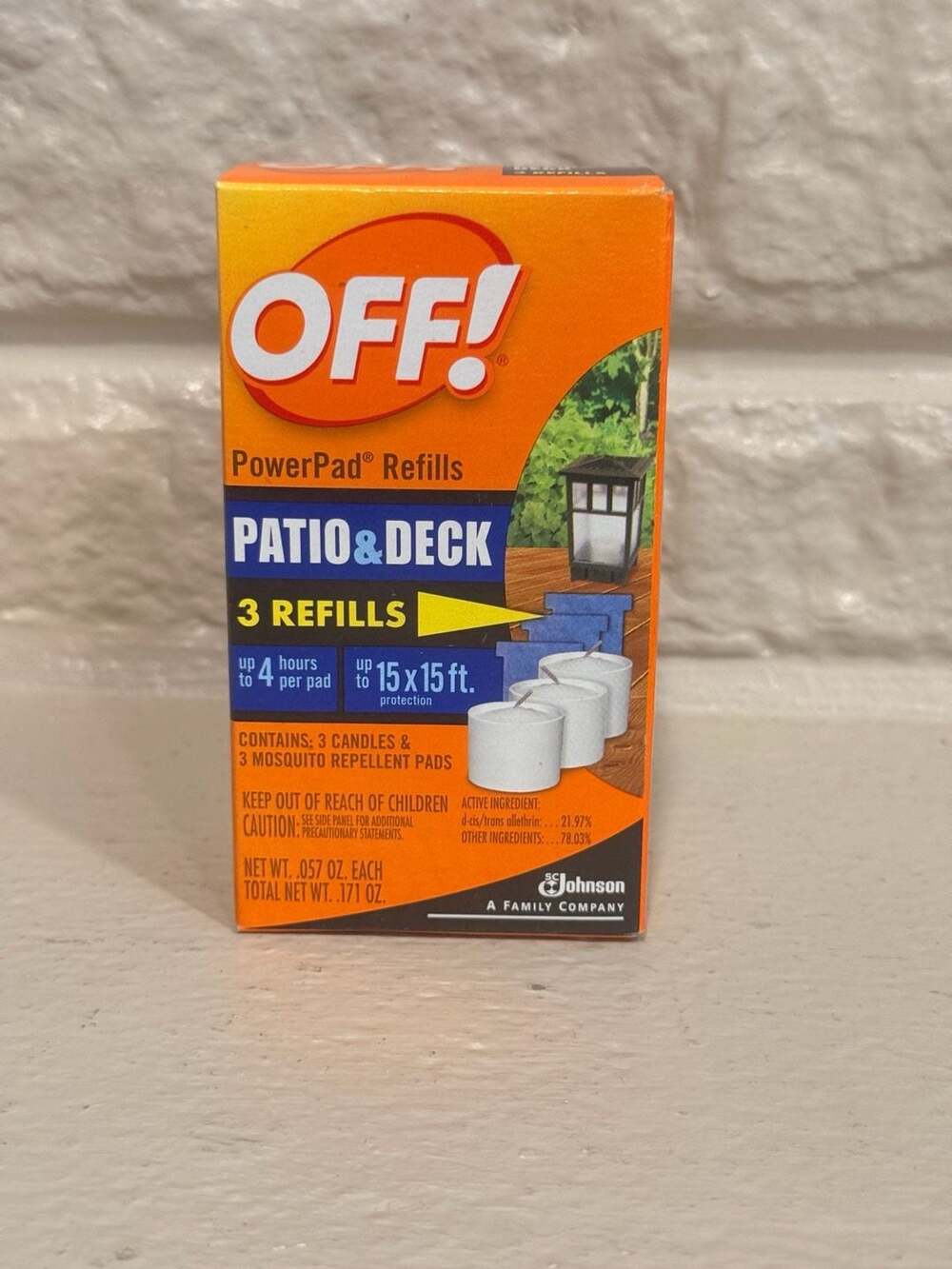 OFF Power Pad Refills Patio & Deck Mosquito Repellent (3 Count)